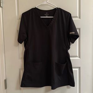 Maternity scrub top. Black size maternity medium.
